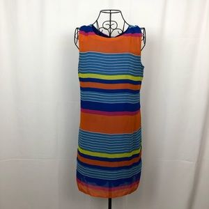Bisou Bisou striped sheath dress fully lined 2